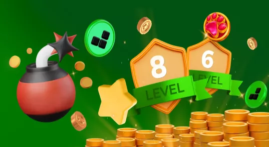 Betify montée de niveau explosive avec pièces étoiles et bonus