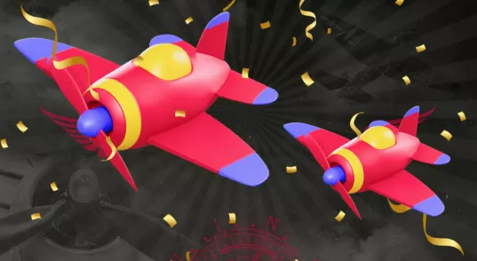 Betify avions colorés survolant l’écran dans un vol festif